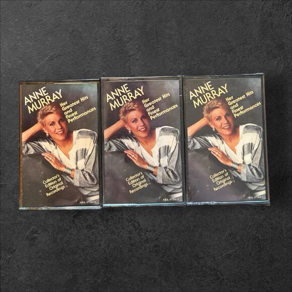Anne Murray Greatest Hits and Finest Performances Set of 3 Cassette Tapes 1990 - Picture 1 of 6